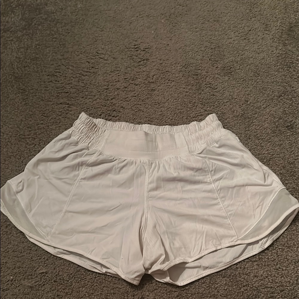 Women's White Athletic Shorts